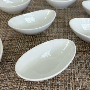 New Crate&Barrel White Porcelain Bowls
